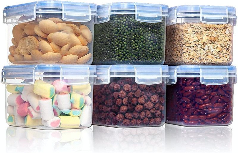 Emporium Plastic Grocery Container - 1300 ml  (Pack of 3, Clear)