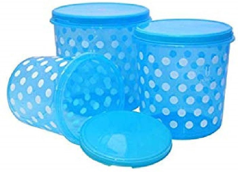 JOYO Plastic Multi Storage Container - 10 L, 7 L, 5 L Plastic Grocery Container  (Pack of 3, Blue)
