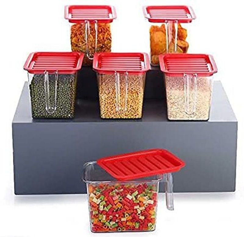 SIDDIVINAYAK CREATION - 100 ml Plastic Grocery Container  (Pack of 5, Multicolor)
