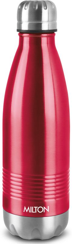MILTON Thermosteel Duo 750 DLX 750 ml Flask  (Pack of 1, Red, Steel)