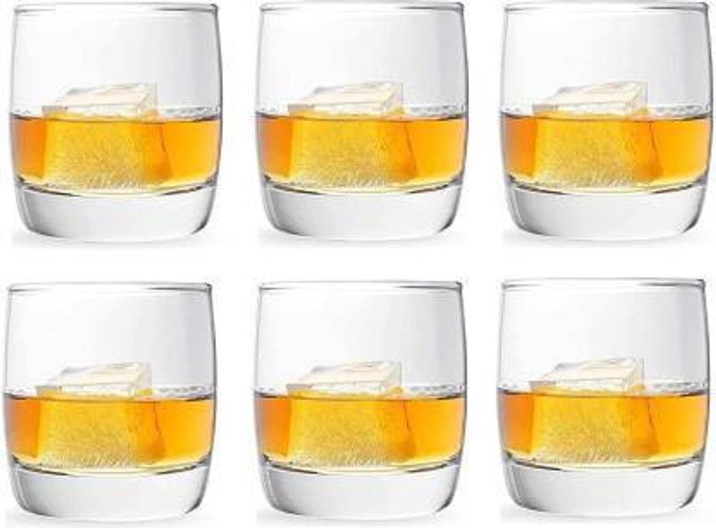 NOGAIYA (Pack of 6) tytr9 Glass Set Water/Juice Glass  (350 ml, Glass, Clear)
