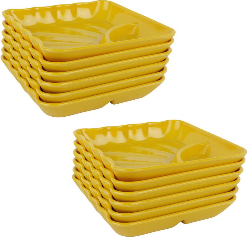 Gallery99 YSNP_12 Dinner Plate  (Pack of 12, Microwave Safe)