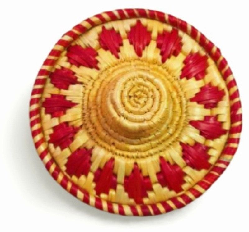 Kingfis Handicraft Handmade Eco-friendly Storage Basket  (Pack of 1)