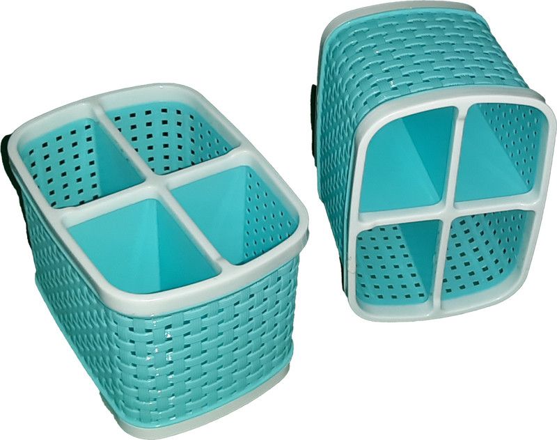 shivdooti Empty Cutlery Holder Case  (BLUE Holds 24 Pieces)
