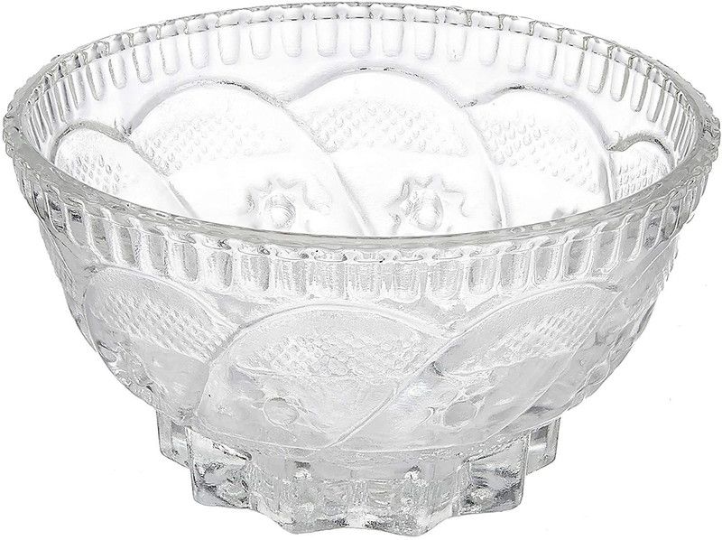 Aone Glass and Crockery Store glass bowl set of 6 unique bowl 120ml Glass Dessert Bowl  (Clear, Pack of 6)