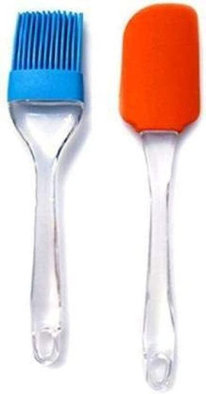 HOMOFY ILICON EXQUISITE COOKING SET(2 SET) Kitchen Tool Set (Brush, Spatula) Kitchen Tool Set  (Multicolor, Brush, Spatula)