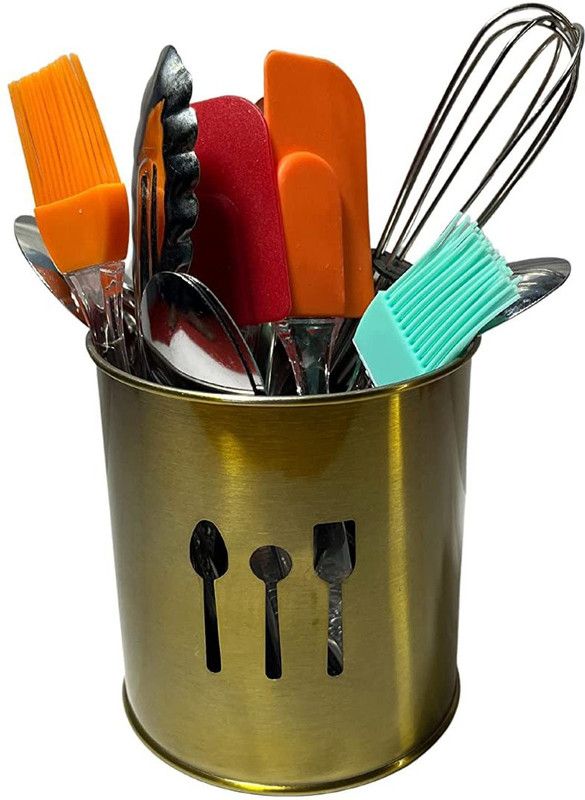 ANIAN Empty Cutlery Holder Case  (Gold Holds 24 Pieces)