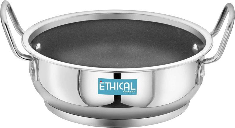 Ethical Kadhai 28.5 cm diameter 4.41 L capacity  (Stainless Steel, Non-stick, Induction Bottom)