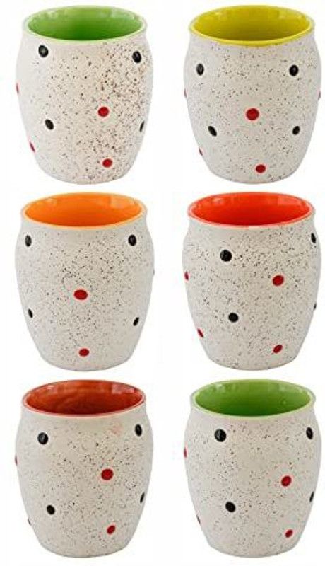 Pack of 6 Ceramic  (White)