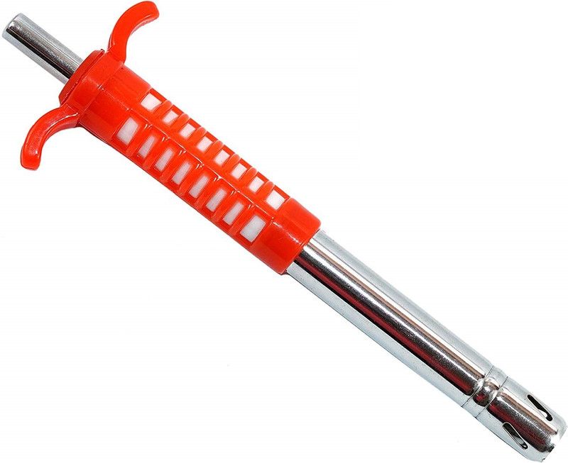 VIE Ample PP Gas Lighter Steel Gas Lighter  (Orange, Pack of 1)