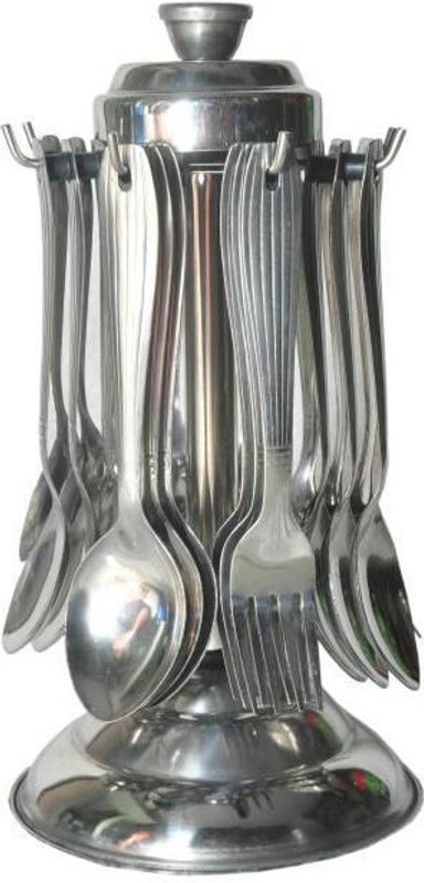 NGOR S.S. Cutlery Set (Pack Of 24) Stainless Steel Cutlery Set  (Pack of 24)