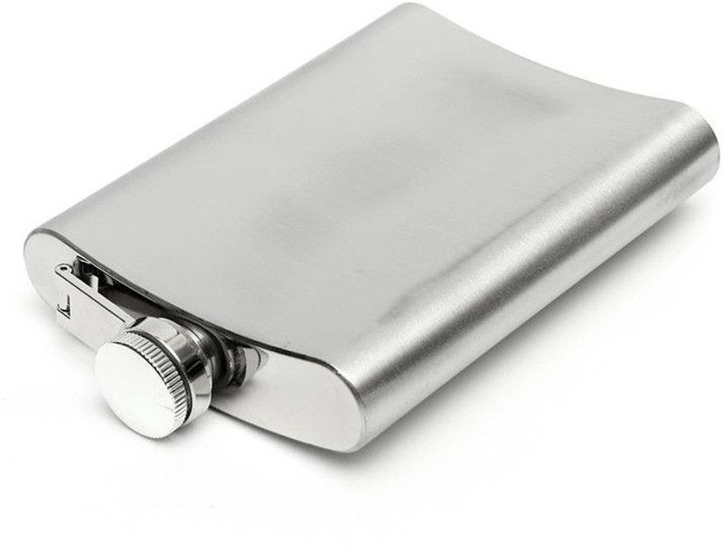 MENZY His & Her Pocket Beverage Holder Stainless Steel Hip Flask  (210 ml)
