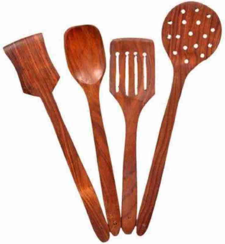 NATIONALDECOR na68 Kitchen Tool Set  (Brown, Spatula, Ladle)