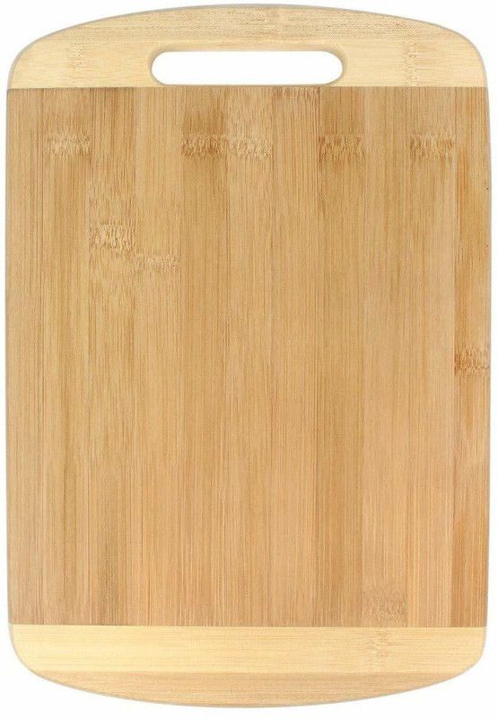 divinezon Bamboo Cutting Board  (Beige Pack of 1 Dishwasher Safe)
