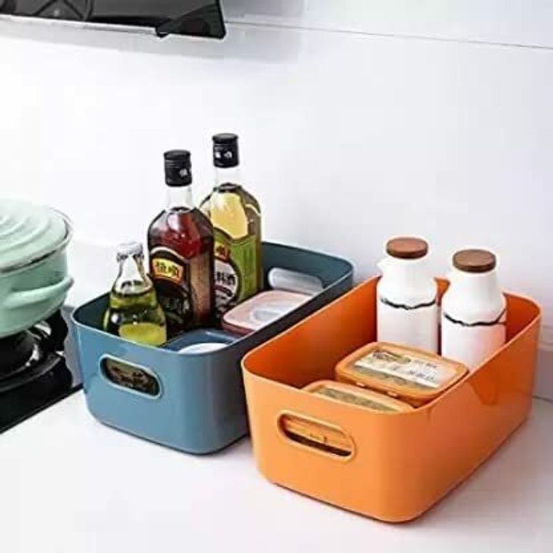 Vidisa Plastic Storage Basket Multipurpose for Kitchen & Home Organiser Box Storage Basket  (Pack of 1)