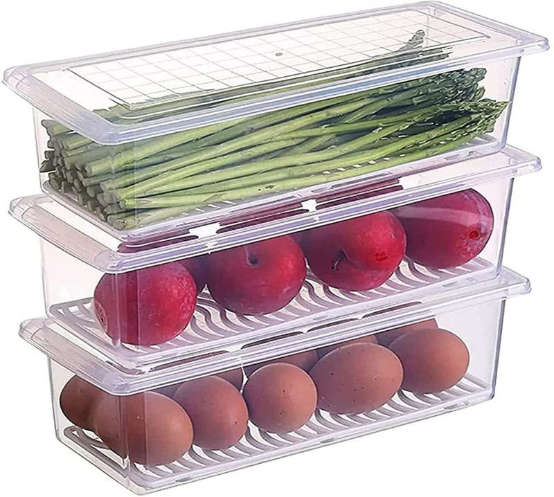 SEAHAVEN Plastic Fridge Container - 350 ml  (Multicolor)