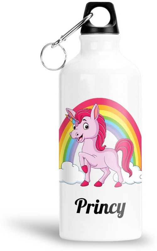 FABTODAY Rainbow Unicorn Water Bottle for Kids - Best Happy Birthday Gift, Princy 750 ml Bottle  (Pack of 1, White, Aluminium)