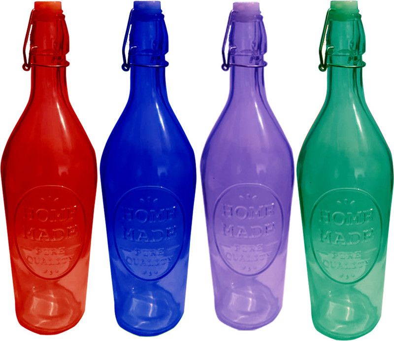 GLAMOROUS CTET23 1000 ml Bottle  (Pack of 4, Multicolor, Glass)