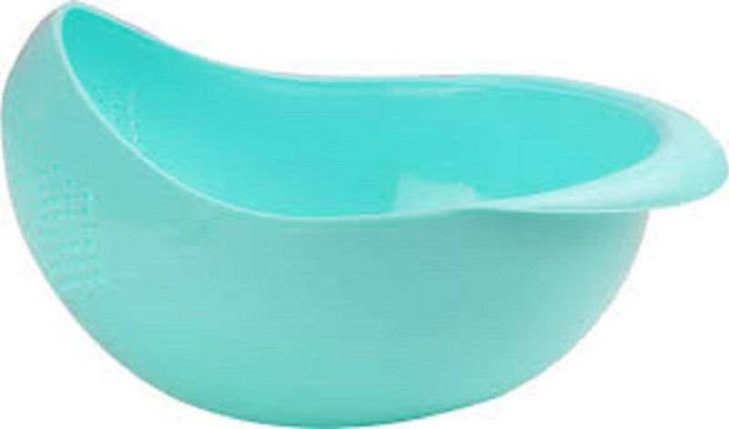 shree maruti fashion new rice fruit vegetable washing bowl Colander  (Blue Pack of 1)