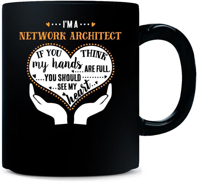 Gift Urself network architect Should See My Heart Cool Gift - Ceramic Coffee Mug  (325 ml)