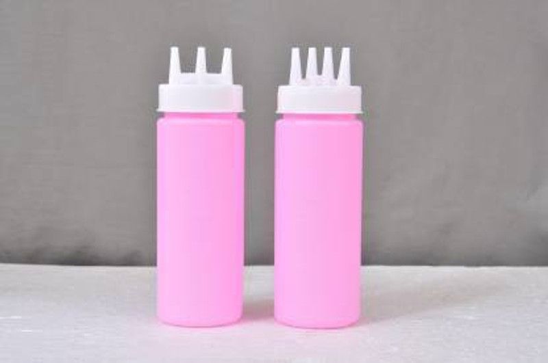 VENIK Sauce Bottle 360 ml Bottle 360 ml Bottle  (Pack of 2, Multicolor, Plastic)
