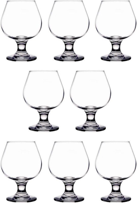 (Pack of 8) Attractive Design Stylish Drinking Glass, Home, Bar, Restaurant, Transparent, 300 Ml, Pack Of 8 Glass Set  (300 ml, Glass)