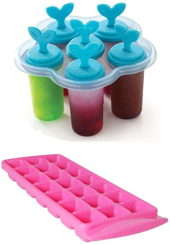 NOHUNT Multicolor Plastic Ice Cube Tray  (Pack of2)