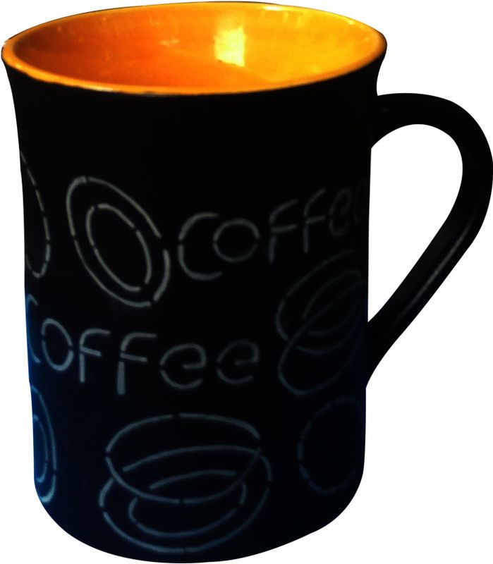 sawan shopping mart Coffee Inner Red (300 ml) Ceramic Coffee-100% Ceramic Ceramic Coffee Mug  (300 ml)