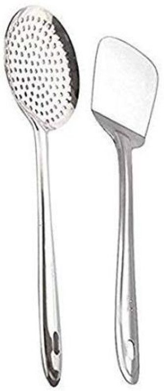 NEW TREND Stainless Steel Skimmer with Stainless Steel Plan Turner Kitchen Tool Set  (Spatula)