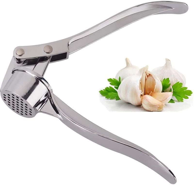 Amaxone Garlic Press  (Silver)