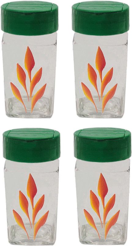 DESIGNCO OVERSEAS - 100 ml Glass Honey Jar  (Pack of 4, Multicolor)