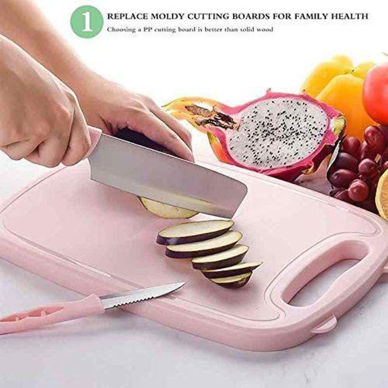 COELON Cutting Board with Premium 3 in 1 Multi-Function Veggies Washing Basket Kitchen Plastic Silicone Dish Tub, Fold-able Slicing & Chopping Board Silicone Cutting Board  (Pack of 1 Dishwasher Safe)
