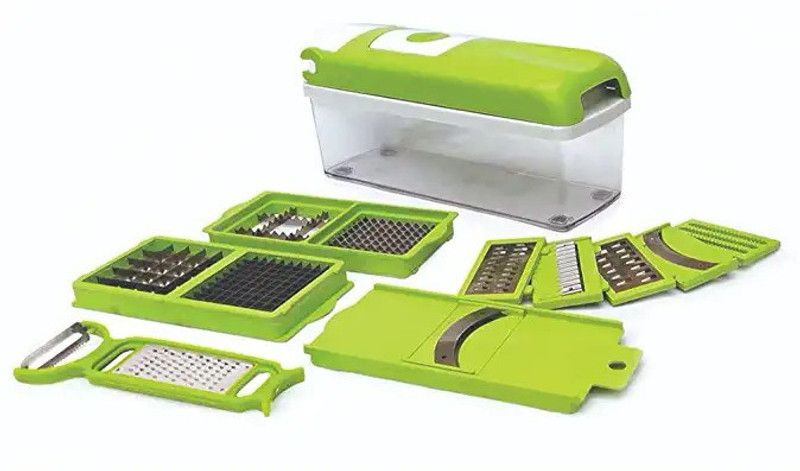 Plastic 13-in-1 Vegetable and Chipser Chopper, Slicer, Cutter and Dicer Vegetable & Fruit Chopper  (1)