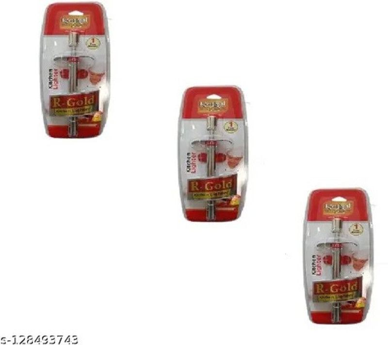 Regal Steel Gas Lighter  (Steel, Pack of 3)