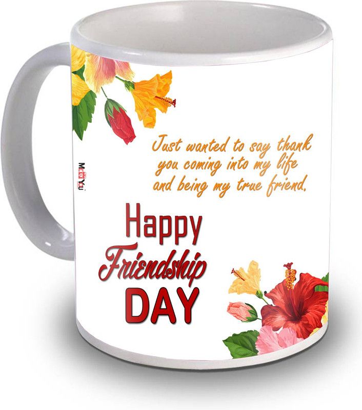 ME&YOU Friendship day Gift for Special Friend, Beautiful Quoted Printed Ceramic Ceramic Coffee Mug  (325 ml)