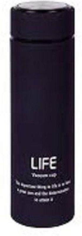 NMS TRADERS Stainless Steel Vacuum Insulated Water Bottl 500 ml Bottle  (Pack of 1, Black, Steel)
