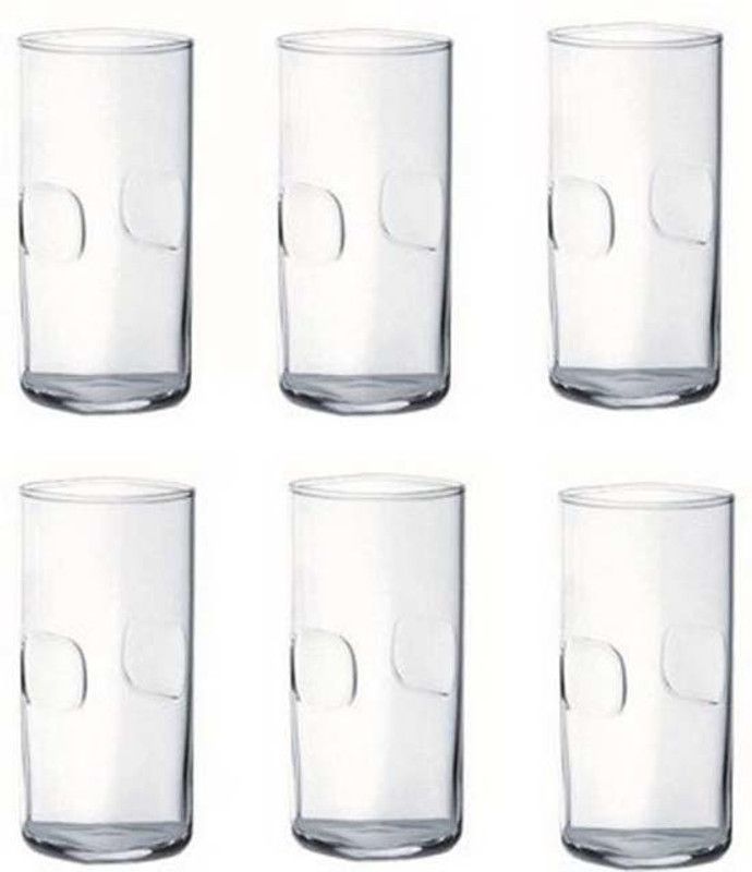 GLAMOROUS (Pack of 6) lp104 Glass Set Water/Juice Glass  (200 ml, Glass, Clear)