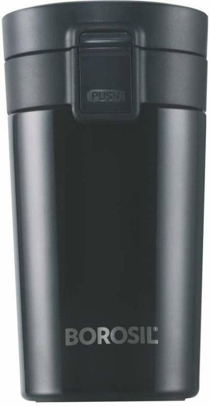 BOROSIL Coffeemate 300 ml Flask (Pack of 1, Black, Steel) 300 ml Flask  (Pack of 1, Black, Steel)