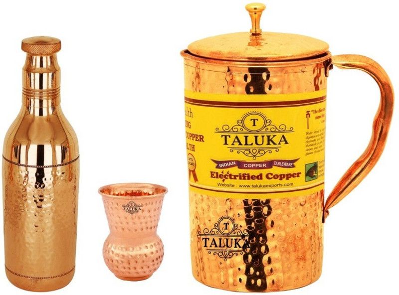 TALUKA T-CHBTJ-CHAB-DG1P Jug Glass Set  (Copper)