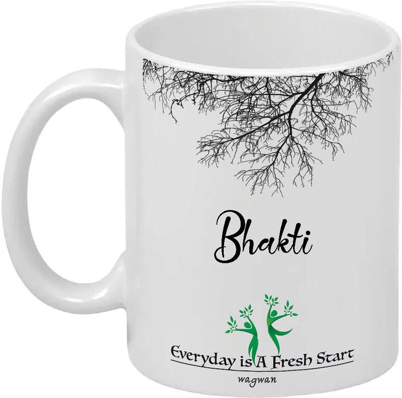 Wagwanfly Bhakti Printed Gift For Brother Sister Girlfriend Boyfriend Husband Wife On Special Birthday MF-136 Ceramic Coffee Mug  (330 ml)