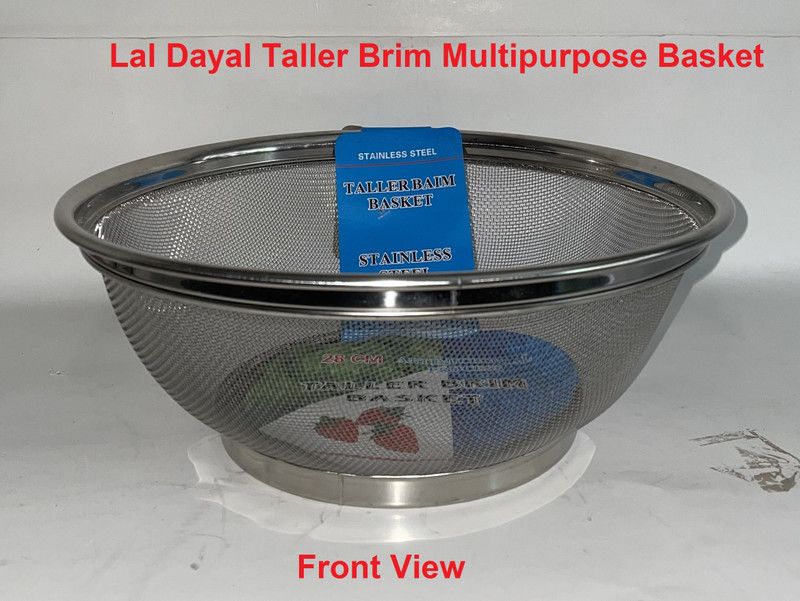 Lal Dayal Stainless Steel Fruit & Vegetable Basket  (Steel)