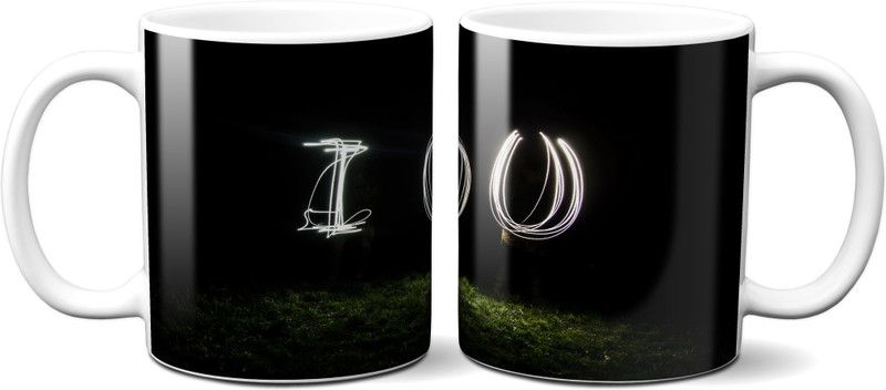 Ceramic Printed Coffee for Kids, Gift Printed Love Images-10 Ceramic Coffee Mug  (350 ml)