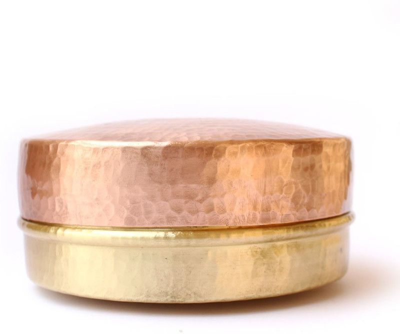 DeKulturework Brass Grocery Container - 200 ml  (Gold)