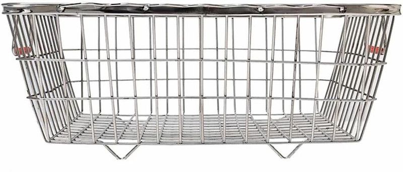 Divine Divine Good Quality Stainless Steel Dish Drainer/Steel Dish Drainer/ Tokri/Steel Rack/Kitchen Rack (64X47X20 CM) (Large) Dish Drainer Kitchen Rack  (Steel, Silver)