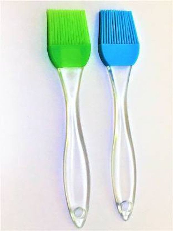 kalarth Silicone Pastry Brush Baking Bake ware BBQ Cake Pastry Bread Oil Silicon Flat Pastry Brush silicone Flat Pastry Brush  (Pack of 2)