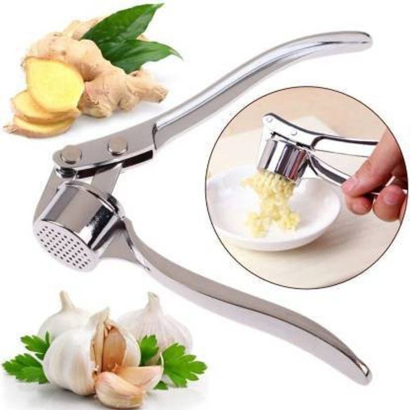 PRAJVAL Garlic Press  (Silver)