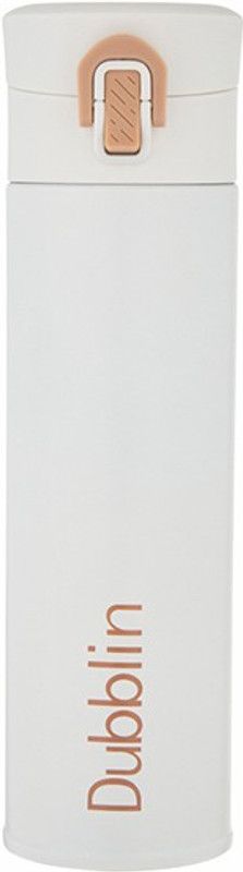 DUBBLIN Queen Double Wall Vacuum Insulated Water Bottle, Keeps Hot 12 Hrs, Cold 24 Hrs 300 ml Bottle  (Pack of 1, White, Steel)