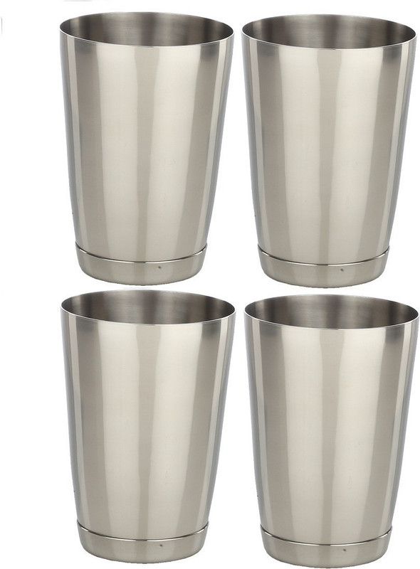 Dynore (Pack of 4) DS_220 Glass Set Water/Juice Glass  (480 ml, Steel, Steel)