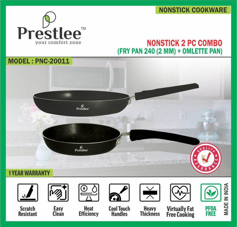 Sabari Prestlee PNC-20011 Non-Stick Cookware/Omlette Pan/Frypan Fry Pan/Fry Pan Non-Stick Coated Cookware Set  (Aluminium, 1 - Piece)