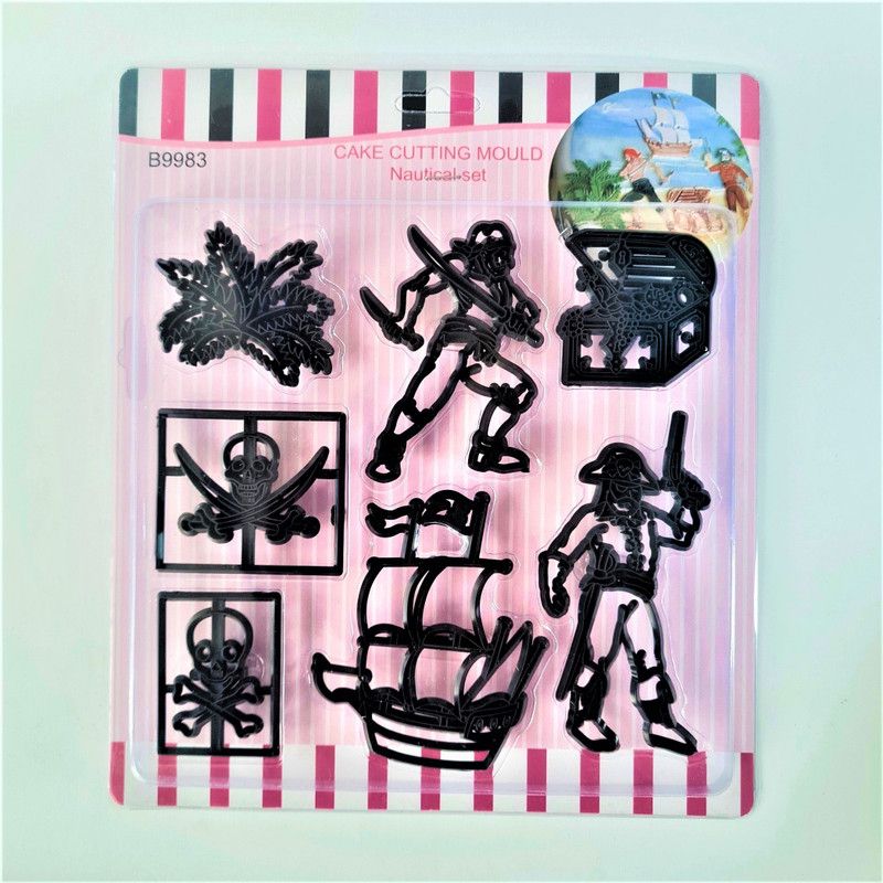 BakeGuru Sailing Nautical Set (Ship / Flag) Fondant & Cookie Cutter
